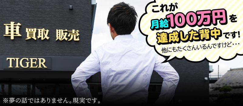 株式会社 タイガー 越谷市の正社員求人情報 月給190 000円 230 000円 車買取の反響営業 未経験歓迎 経験者優遇 Dジョブ